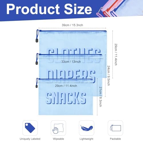 3pcs Hospital Bag Organizing Pouches - Image 2