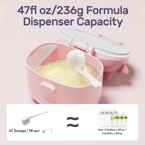 NCVI Formula Container To Go, Baby Formula Dispenser On The Go - Image 2