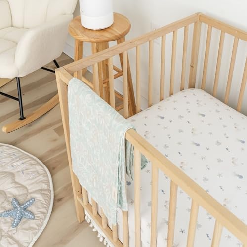 Crane Baby 100% Cotton Under The Sea Fitted Crib Sheet - Image 6