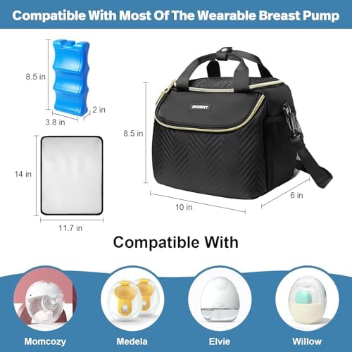 Wearable Breast Pump Bag, Breastmilk Cooler Travel Bag Compatible - Image 2