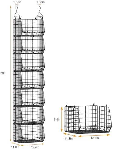 X-cosrack 7 Tier Foldable Hanging Closet Organizer and Storage, Wire Closet - Image 3