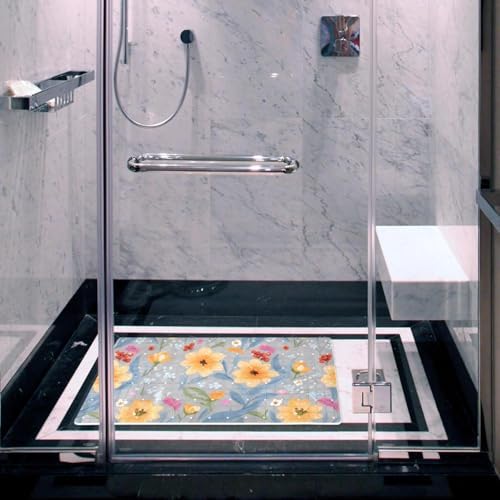 Non Slip Bathtub and Shower Mat 26.8x15.1 inch, Bath Mat - Image 6