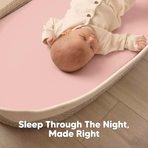 2-Pack Baby Bassinet Sheets Girl, 33x17 Bedside Sheets - Image 6