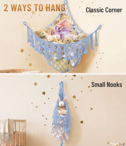 Lare Stuffed Animal Storage Hammock Corner Net - Image 4