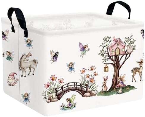 Kid Cute Rectangle Storage Basket Baby Toy Clothes Storage Bin Nursery Playroom by ASKETAM