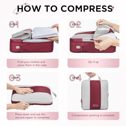 OlarHike 10 Set Compression Packing Cubes - Image 3