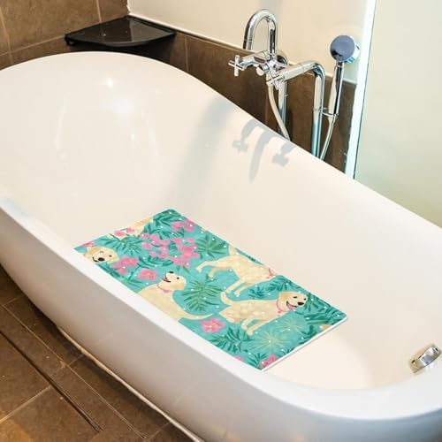 Non Slip Bathtub and Shower Mat 26.8x15.1 inch, Bath Mat - Image 5