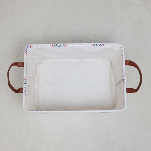 Rectangular Collapsible Cloud Rainbow Storage Basket Nursery Organizer - Image 7