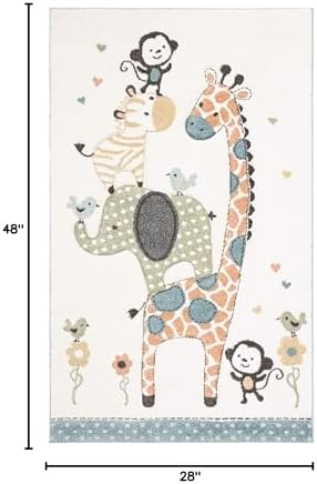SAFAVIEH Carousel Kids Collection Accent Rug - Image 2