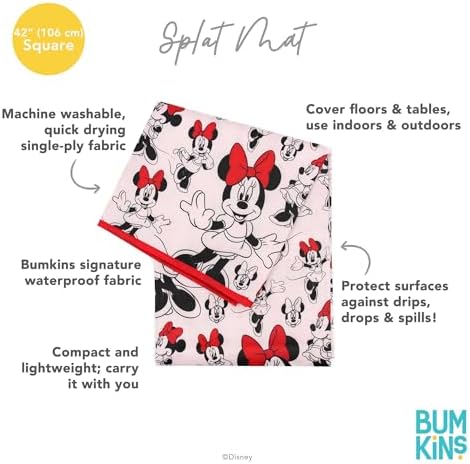 Bumkins Disney Baby Splat Mat for Under High Chair, Babies Toddlers Eating Mess - Image 5