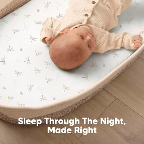 2-Pack Baby Bassinet Sheets Girl, 33x17 Bedside Sheets - Image 6