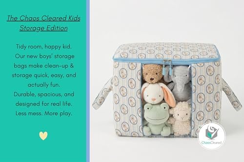 Chaos Cleared Kids Storage Bags – 100% Cotton Canvas Toy & Clothes Organizer - Image 5