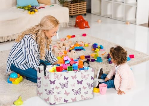 Essme Rectangular Butterfly Baskets, Kids Storage Basket - Image 2