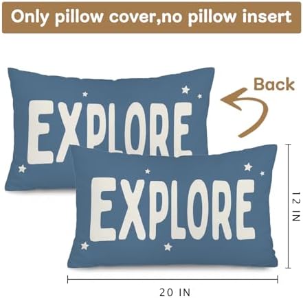 Blue Explore 12x20 Pillow Cover - Image 3