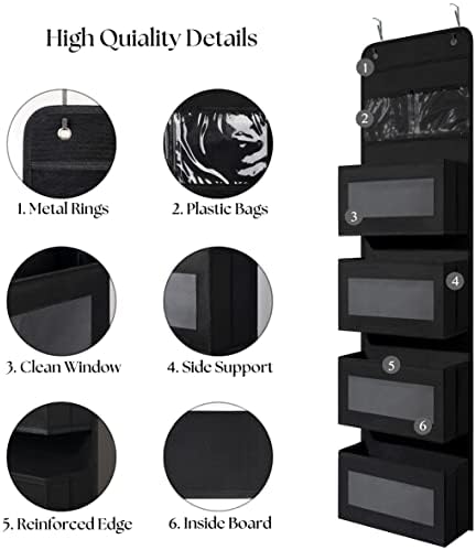 Giraffe Creation Black Over Door Organizer - Image 3