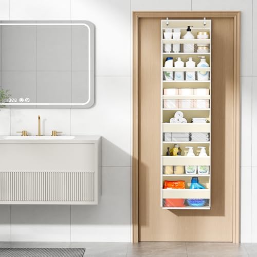 Over The Door Organizer, 6 Tiers Behind The Door Storage Hanging Shelves - Image 2