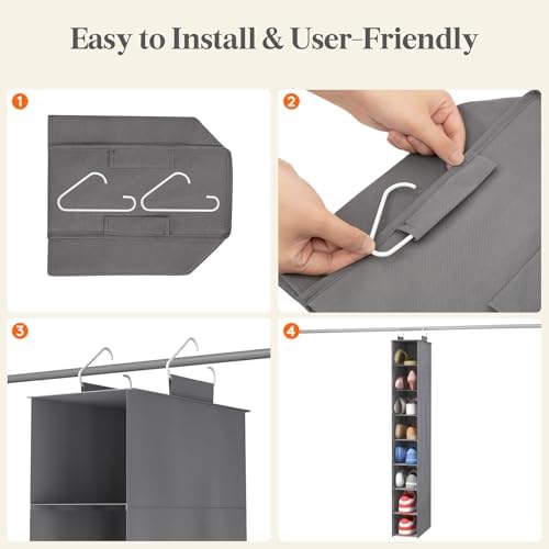 Lifewit 8 Section Hanging Shoe Storage Organizer - Image 6