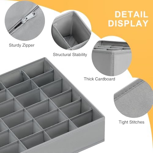 Joyoldelf Sock Organizer Drawer Organizer - Image 7