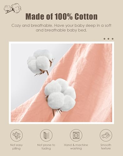 SWEET DOLPHIN 2-Pack Muslin Crib Sheets - Image 2