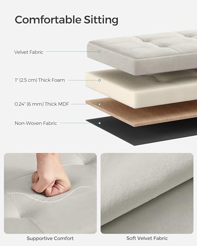 SONGMICS 15 Inches Ottoman - Image 4