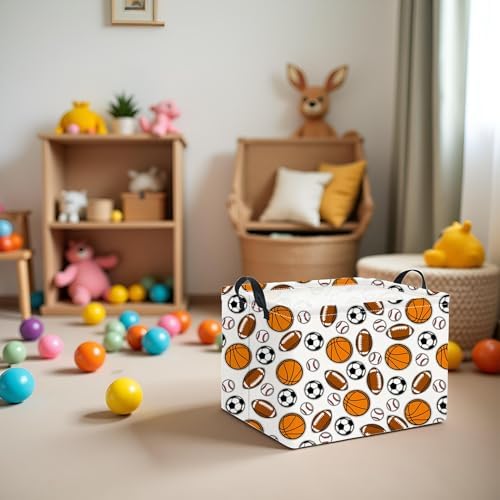 Rectangular Easter Basket Baby Girl Basket Fabric Storage Bin Organizer Box - Image 2