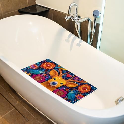 Shower Mat Bathtub Mat, 26.8x15.1 inch, Non-Slip Bath Mat - Image 5
