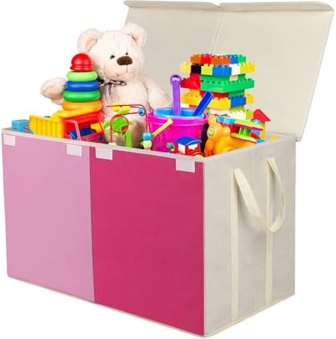 YOLOXO Toy Box Chest, Collapsible Sturdy Storage Bins - Image 7