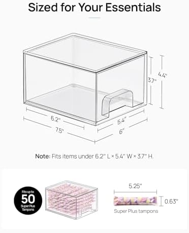 Vtopmart 2 Pack Small Clear Stackable Storage Drawers - Image 2