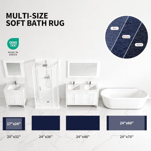 ILANGO Bathroom Rugs 36" × 24", Extra Soft Absorbent Microfiber Bath Rugs - Image 4
