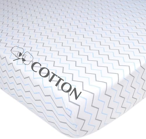 American Baby Company Cotton Fitted Crib Sheet 52x28" - Image 4