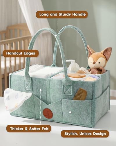 Maliton Felt Diaper Caddy Organizer - Image 3