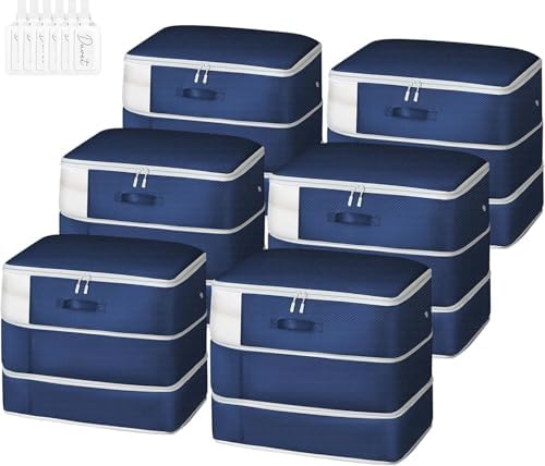 DIMJ Comforter Storage Bag - 110L Ultra Space Saving Self Compression Organize by DiMJ