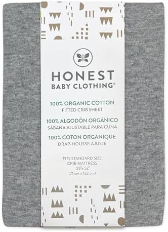 HonestBaby Unisex-Baby Classics Fitted Crib Sheets Set Standard Mattress - Image 2