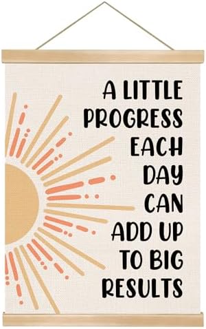 You found a duck Motivational Wall Art-A Little Progress Each Day Inspirational by You+found+a+duck