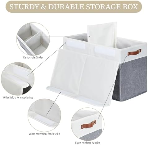 DECOMOMO Large Toy Storage Box, Toy Storage Bins - Image 3