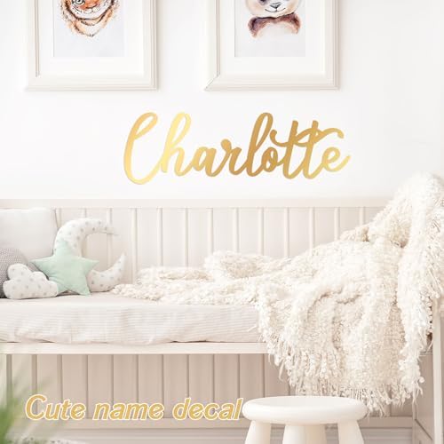 Boao Personalized Name Letter Wall Decal, Modern Calligraphy - Image 5