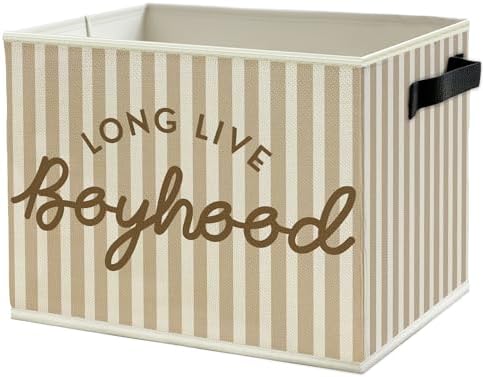 Long Live Boyhood Boys Storage Bins Box by Unknown