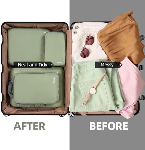 BAGAIL 4 Set/6 Set/8 Set Compression Packing Cubes Travel Accessories - Image 6