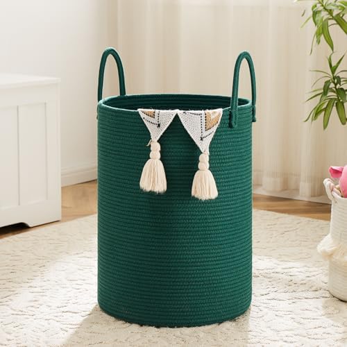 Artfeel Laundry Basket, Woven Cotton Rope Laundry Hamper, 40L by Artfeel