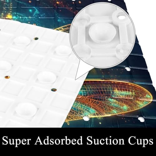 Non Slip Shower Mat Bathtub Mat 15.1x26.8 Inch, Quick Dry Bath Mat - Image 3