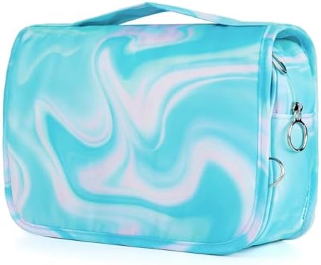 Teal Hanging Toiletry Bag for Girls, Travel Toiletry Bag for Teen Girls - Image 2