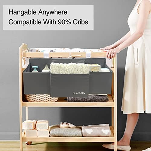 Hanging Baby Diaper Caddy, 3-in-1 Diaper Caddy Organizer Holder - Image 5