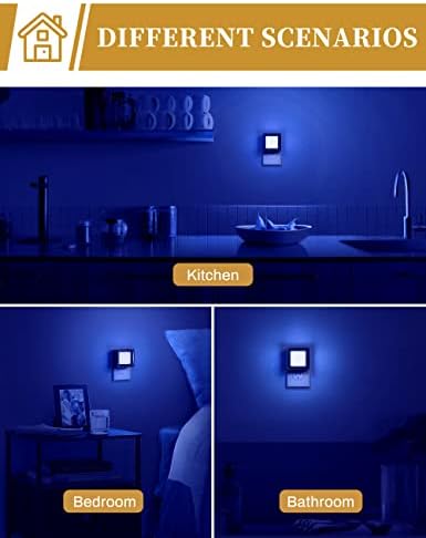 DORESshop Blue Night Light, Night Lights Plug Into Wall - Image 6
