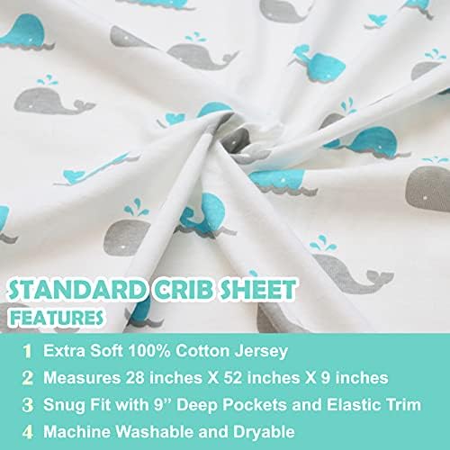 American Baby Company Cotton Fitted Crib Sheet 52x28 - Image 3