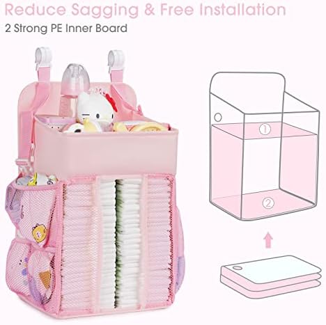 Maliton Hanging Diaper Caddy Nursery Caddy Organizer - Image 5