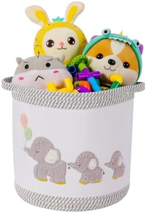 Baby Toy Basket Laundry Hamper Blanket Baskets Cute Elephant Nursery Storage by Unknown