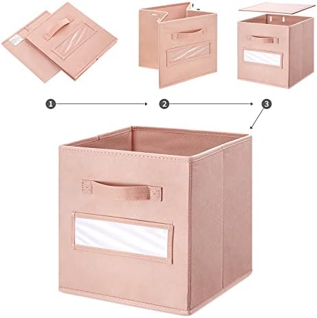 11 Inch Storage Cube, Storage bin, cube storage Foldable Fabric Cube Storage - Image 4