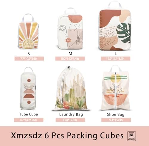 6 Pcs Compression Packing Cubes, Packing Cubes - Image 3