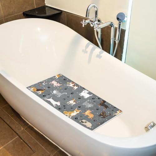 Non Slip Shower Mat Bathtub Mat 15.1x26.8 Inch, Quick Dry Bath Mat - Image 5