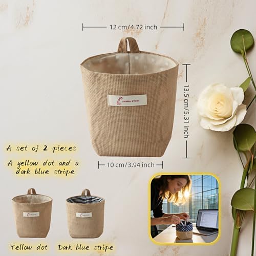 Machine Washable Hemp Cotton Hanging Organizer - Image 6